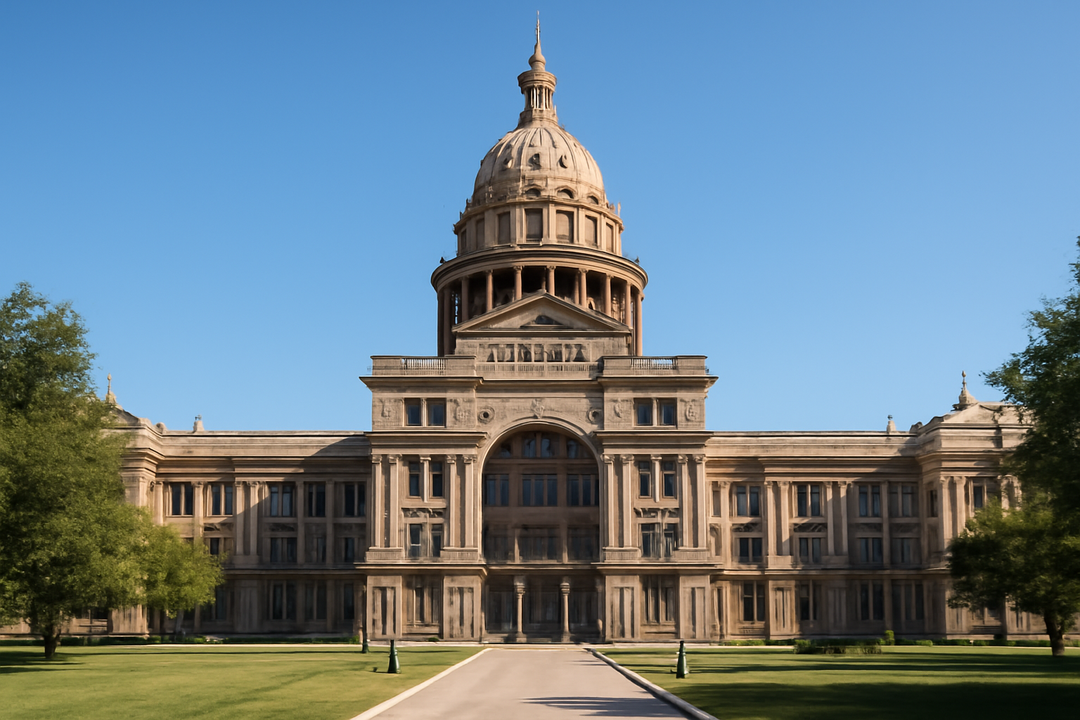 Texas state Capitol building in Austin under daylight sky