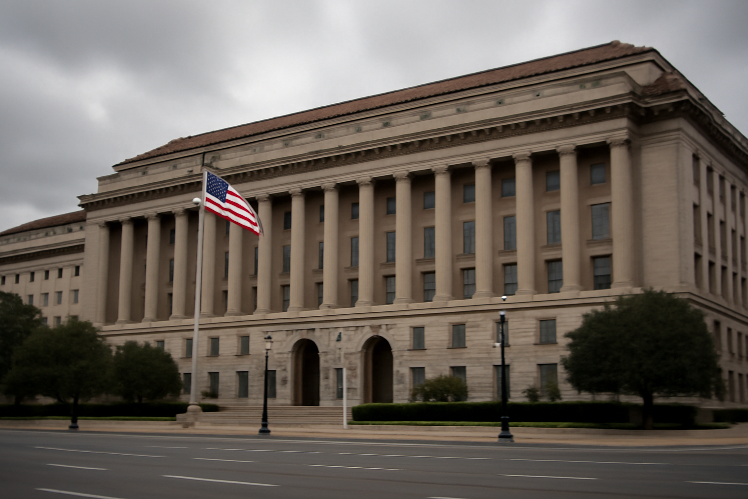 Exterior of the Department of Homeland Security headquarters building in Washington