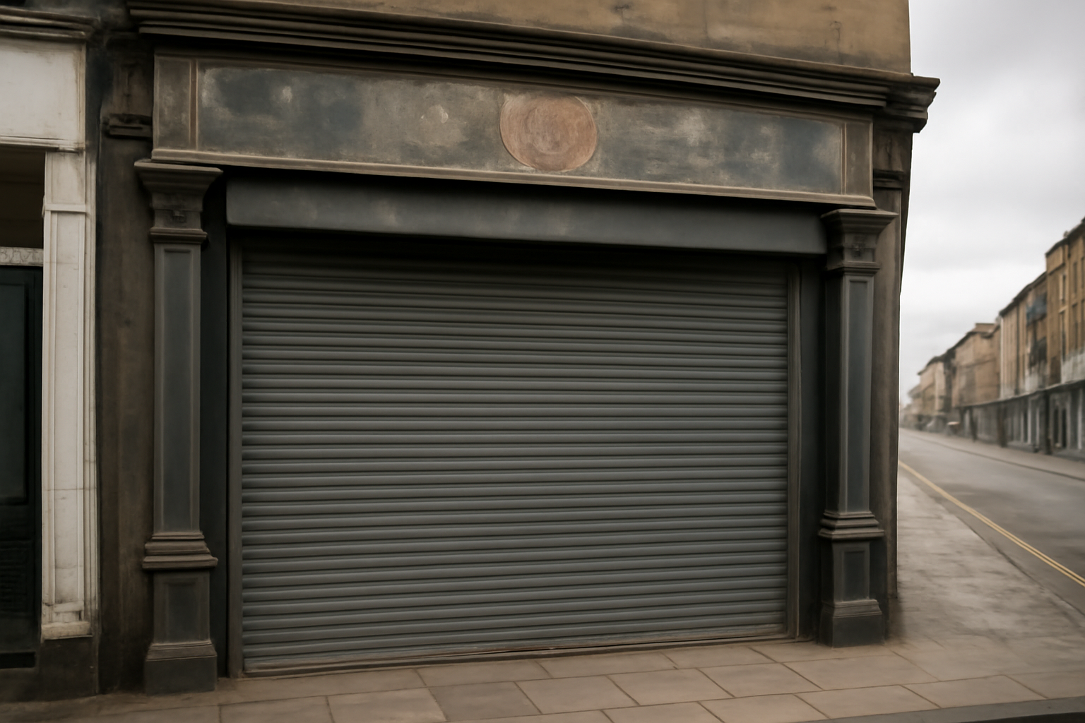 Shuttered Brewdog pub storefront with closed signage on a UK high street