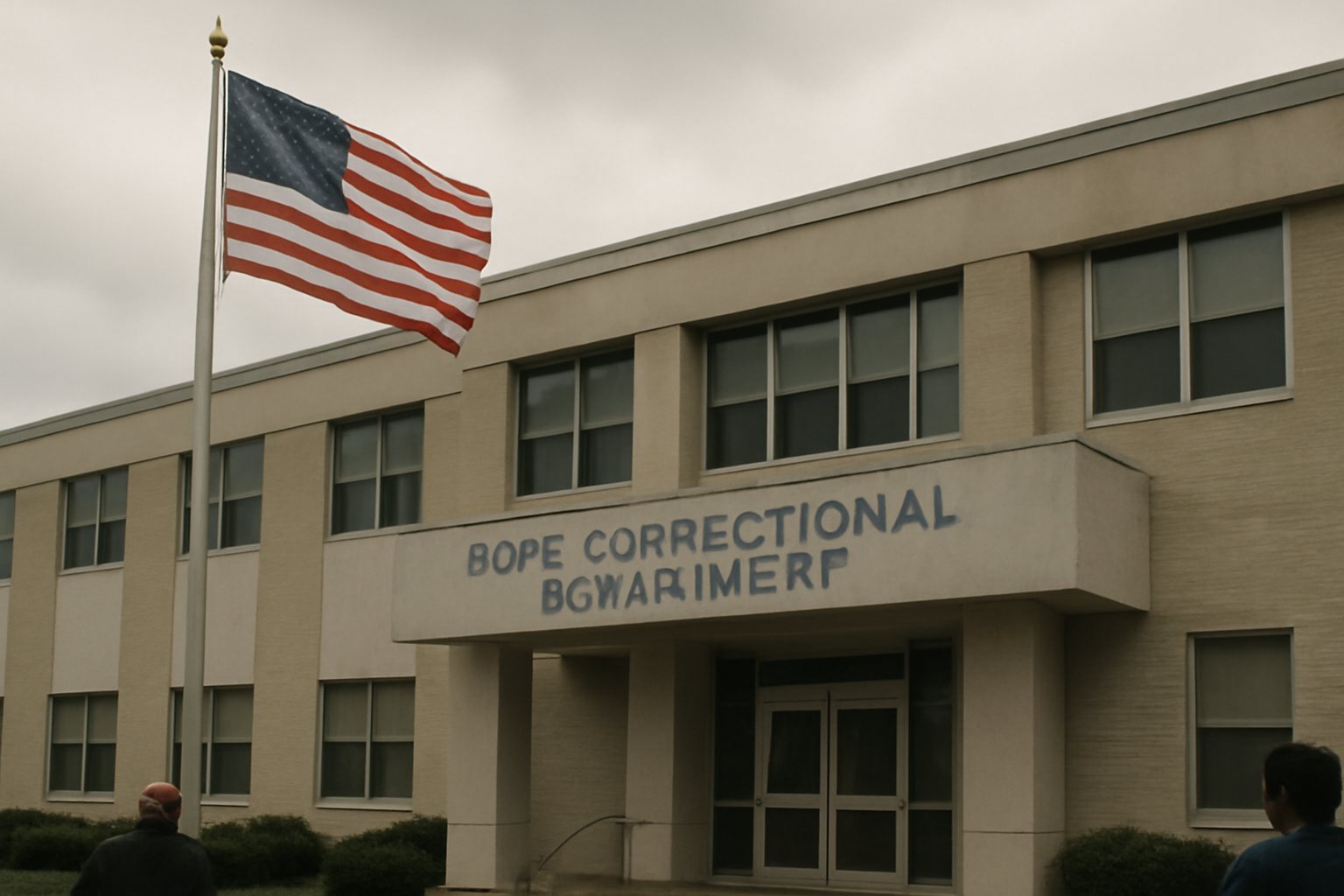 Tennessee Department of Correction building exterior under gray sky