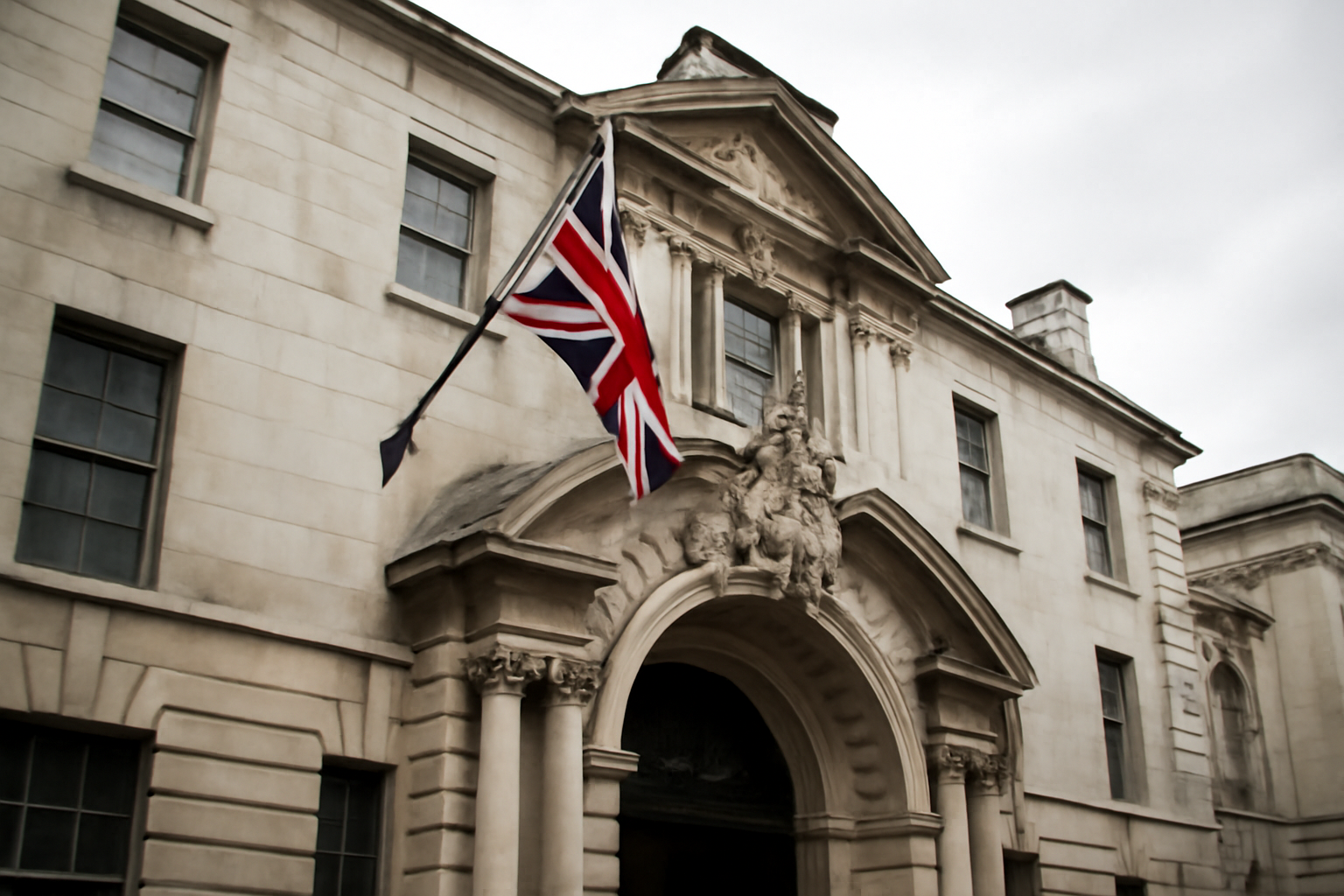 Exterior of Westminster Magistrates' Court in London on an overcast day