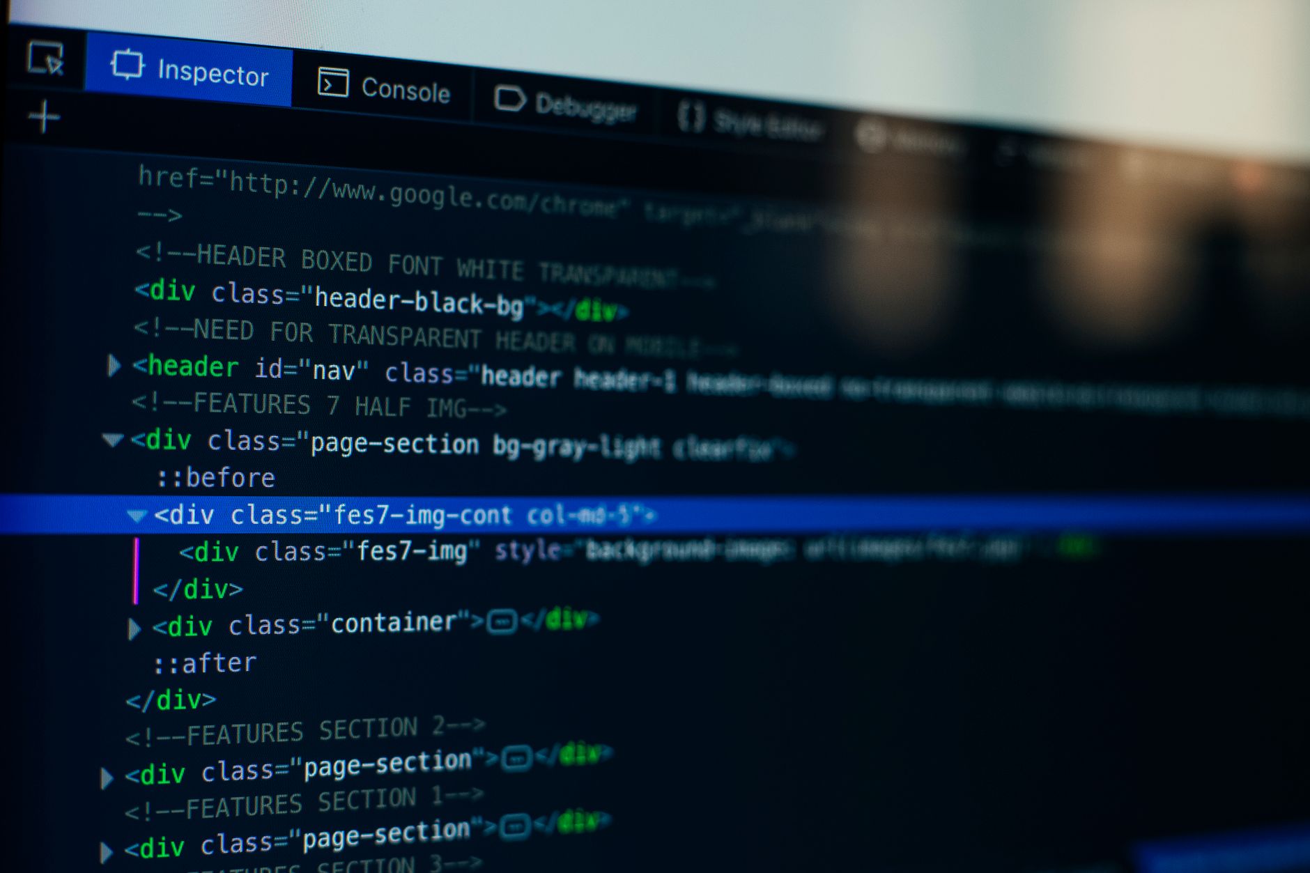 Laptop screen showing a code editor extension marketplace with a warning icon over one listing
