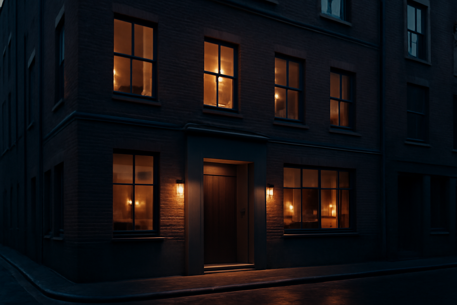 Exterior signage of a private members club venue in Shoreditch, London