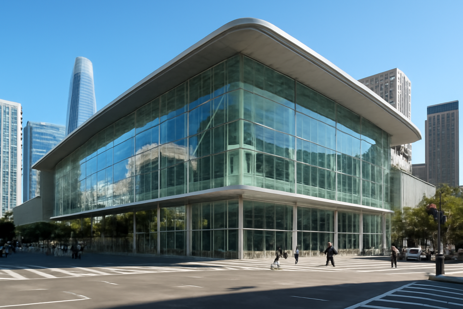 Moscone West convention center exterior in downtown San Francisco