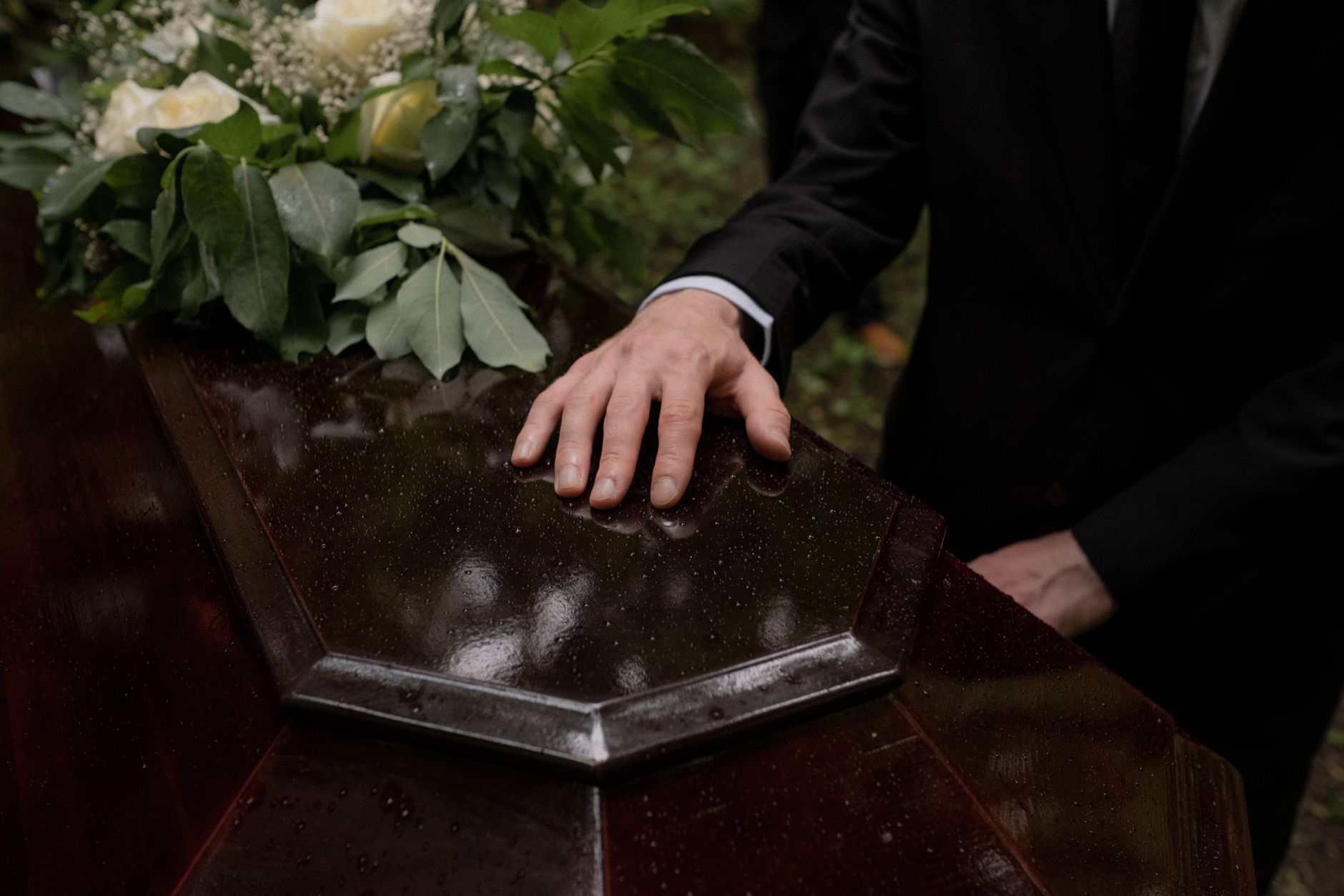 Mourners gathered outside a Kansas church for a child's funeral service
