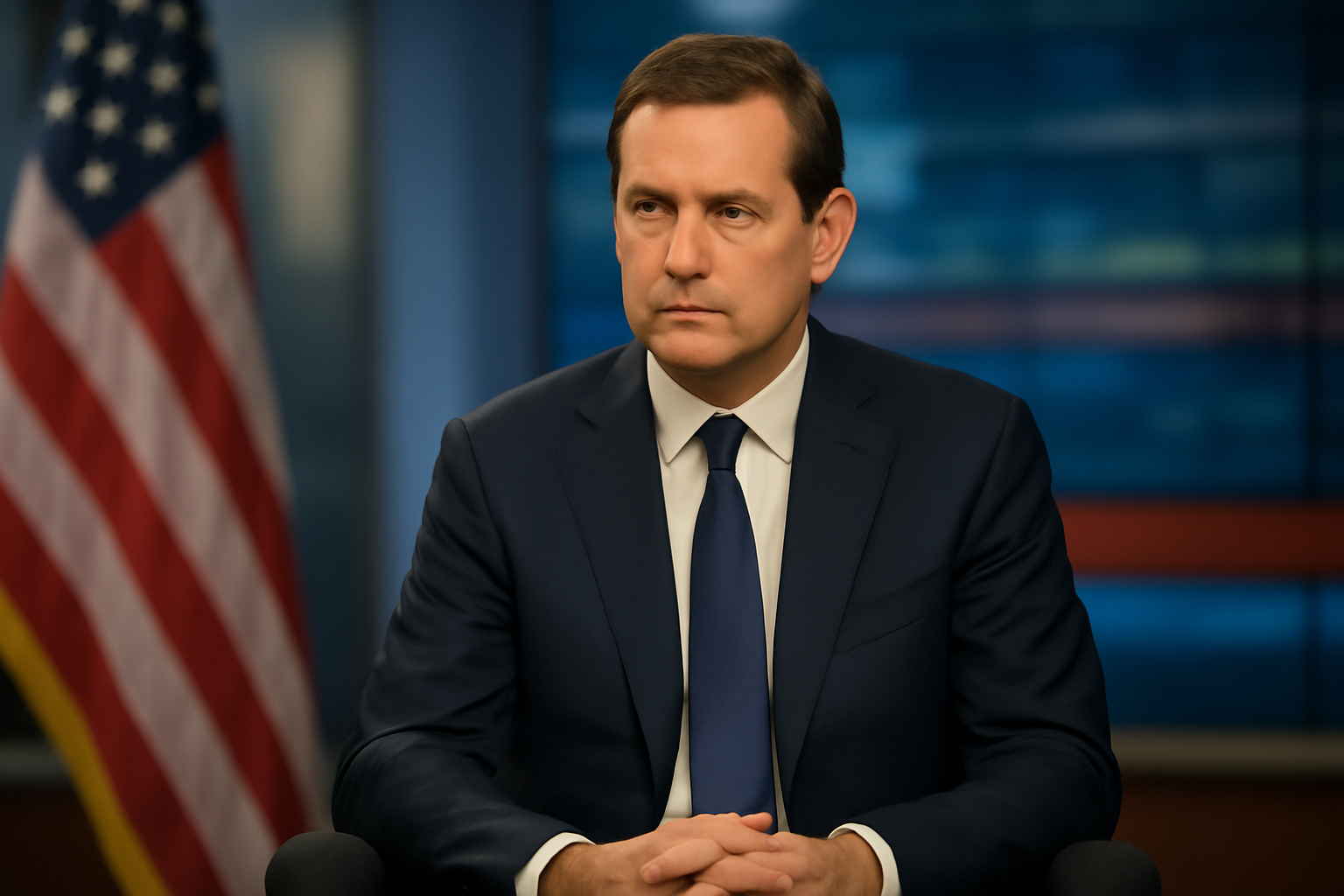 Treasury Secretary Scott Bessent speaking during a televised Sunday morning interview