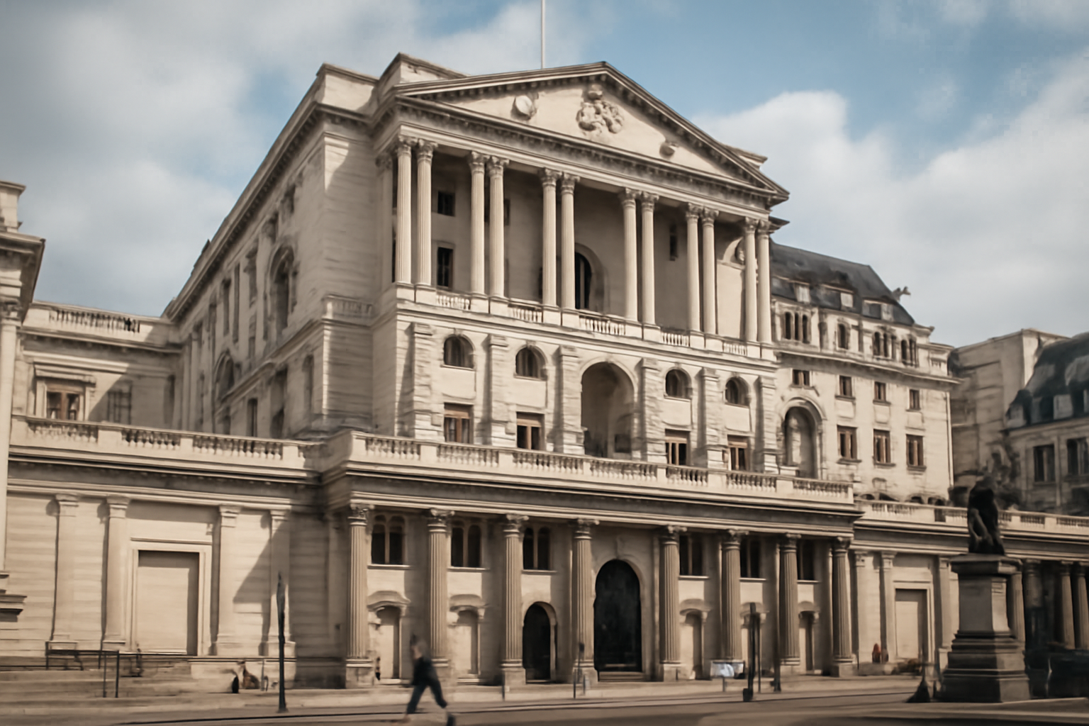 Bank of England building in London