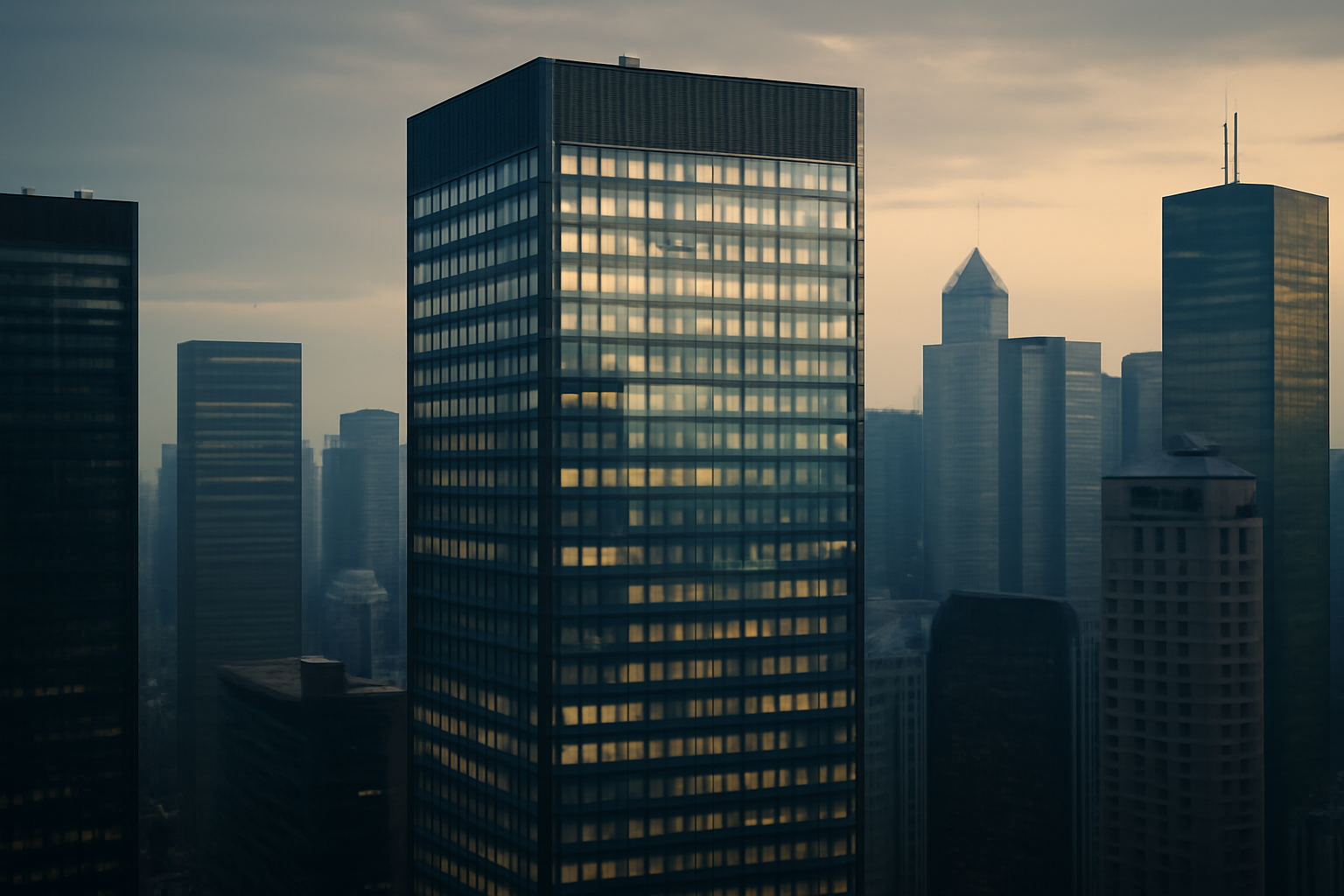 Exterior of a Morgan Stanley office tower with glass facade in an Asian financial district