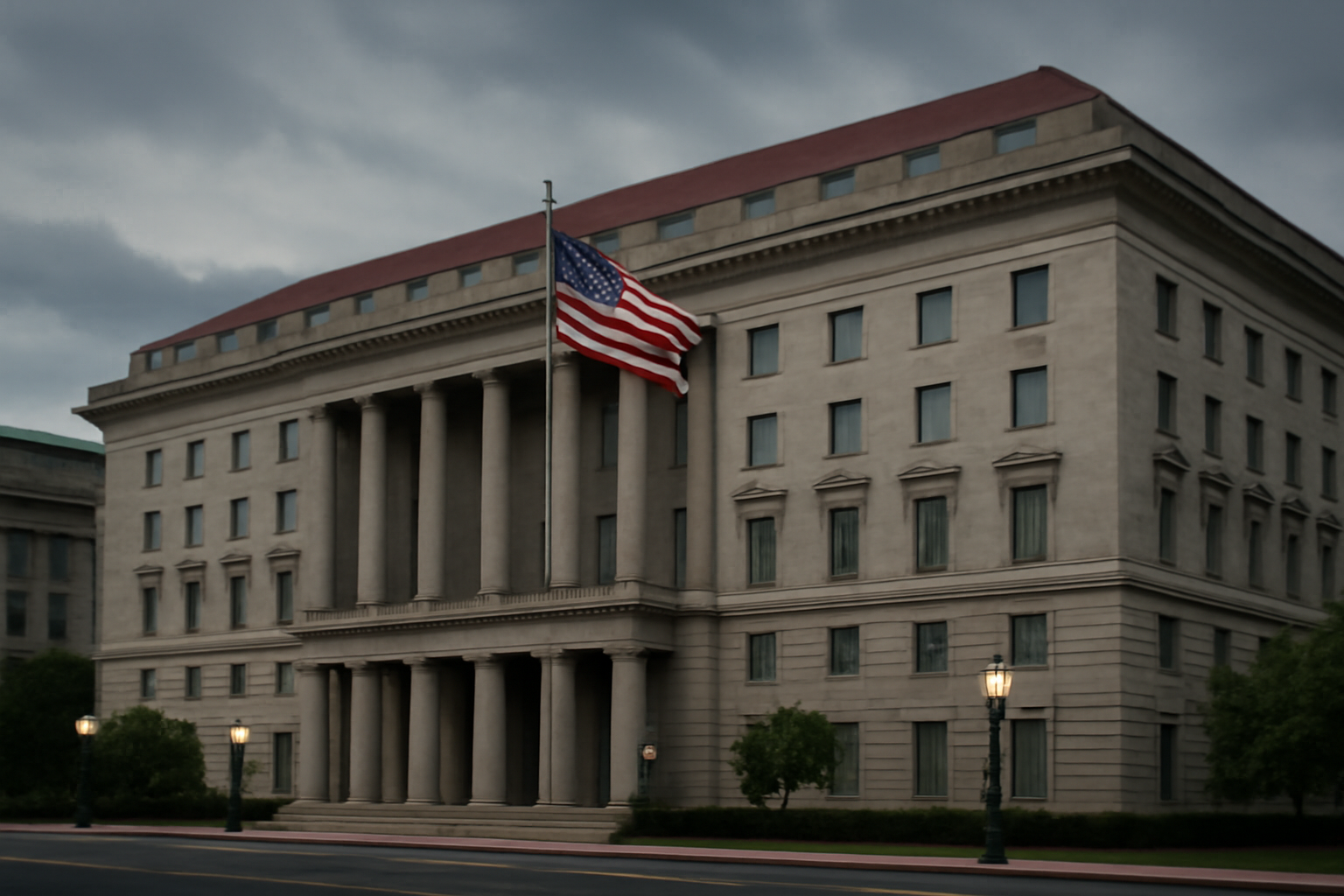 Exterior of the J. Edgar Hoover FBI headquarters building in Washington, D.C.