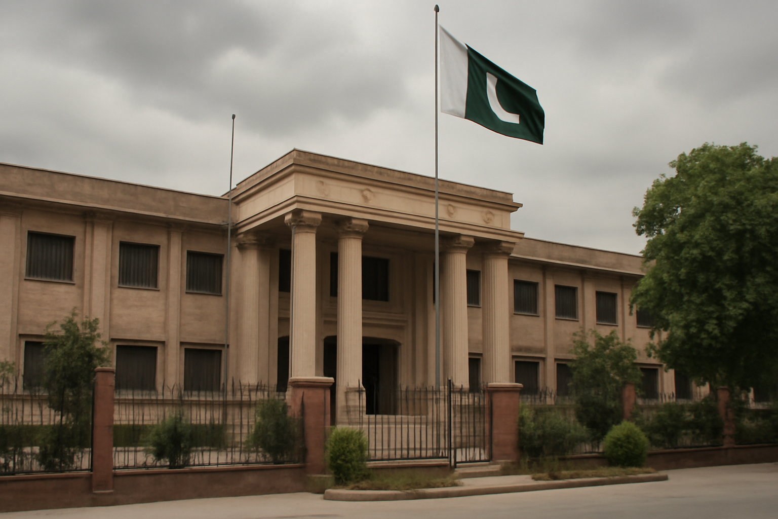 Government administrative building in Peshawar, capital of Pakistan's Khyber Pakhtunkhwa province