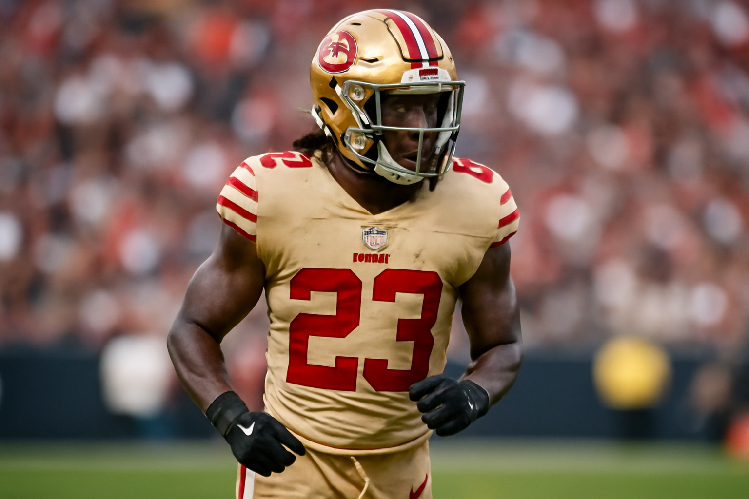 Kaelon Black during a game against the Rams