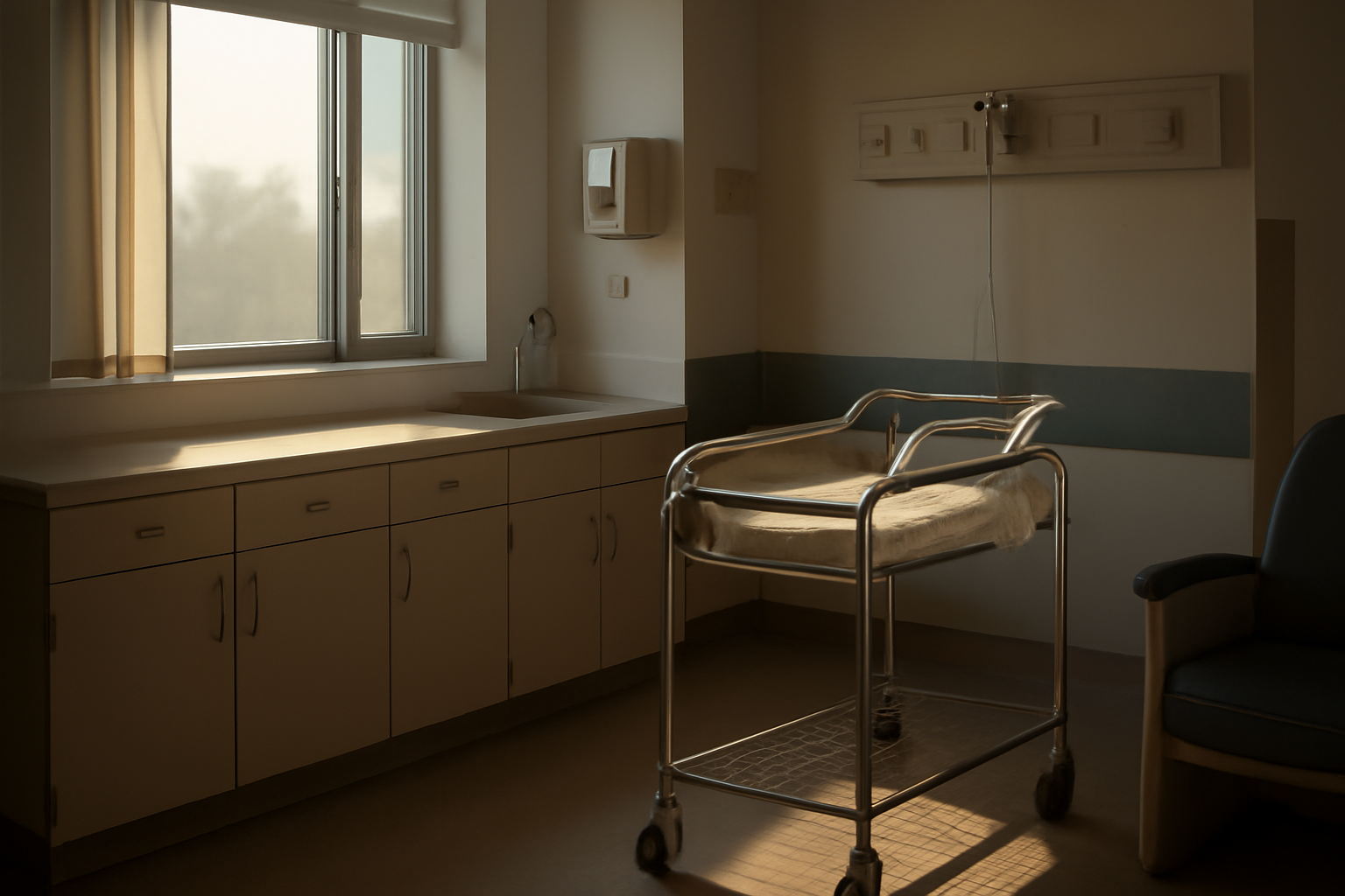 A football stadium scoreboard beside a stock photo of a hospital bassinet, symbolizing an athlete's family announcement