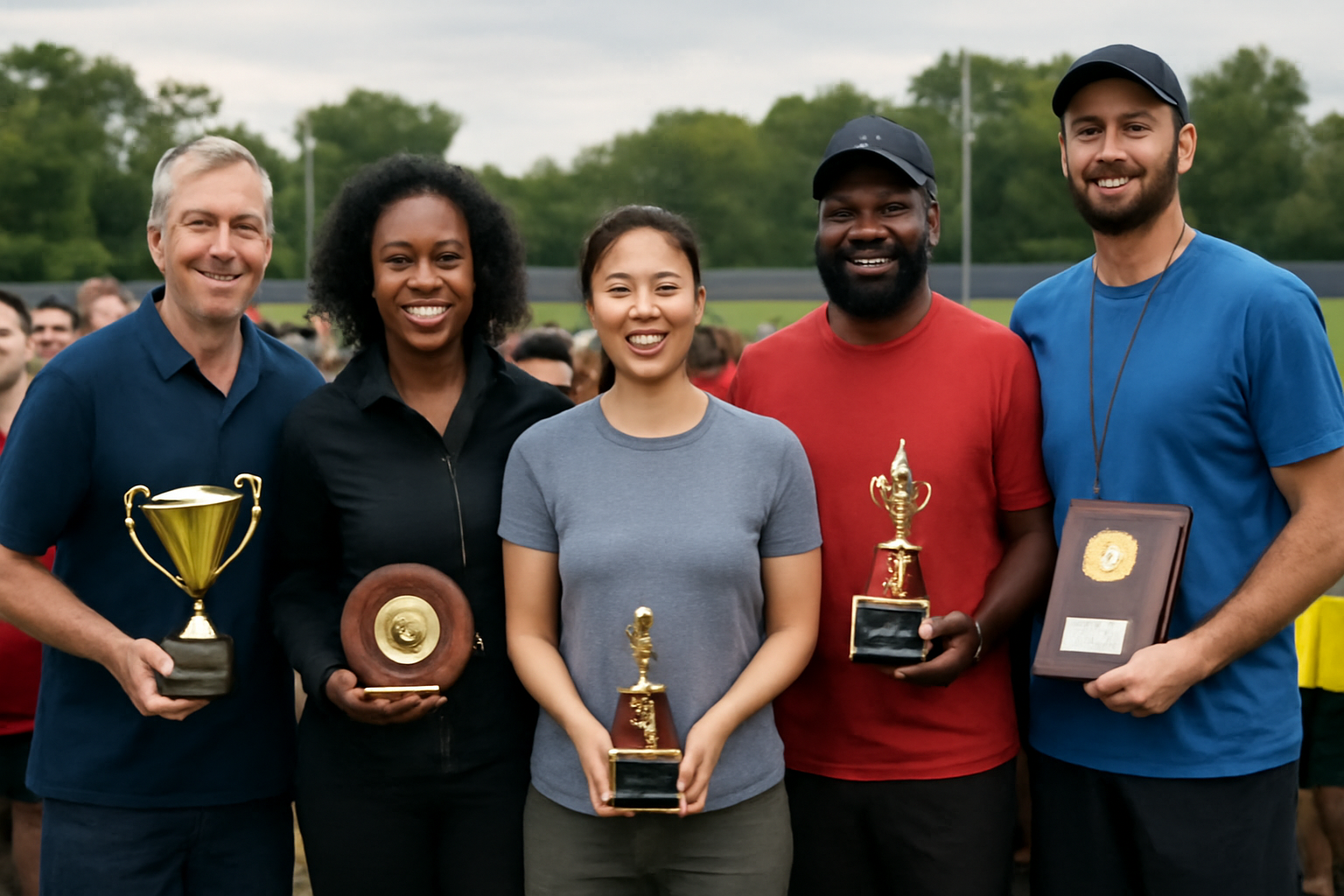 Coaches receiving awards for community impact
